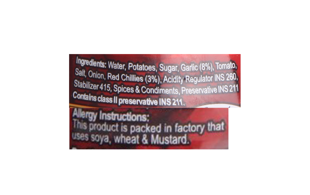 Weikfield Garlic Chilli Sauce    Plastic Bottle  200 grams